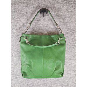 Coach E1163- F16618 Green Brooke Hobo Bag 4.5 13 x 13.5 inches Silver Hardware